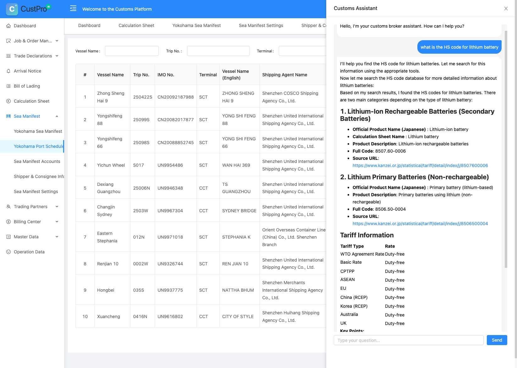 AI Assistant Interface